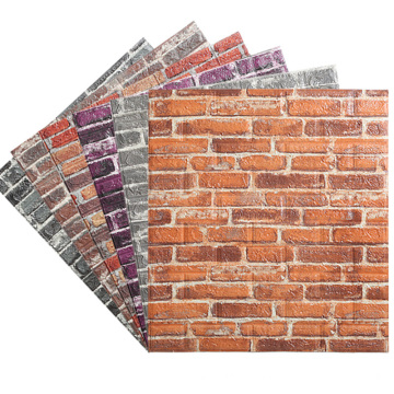 3D Brick Wall Stickers Self-Adhesive Panel Decal PE Wallpaper - Peel 3D Brick Wall Stickers Self-Adhesive Wall Paper